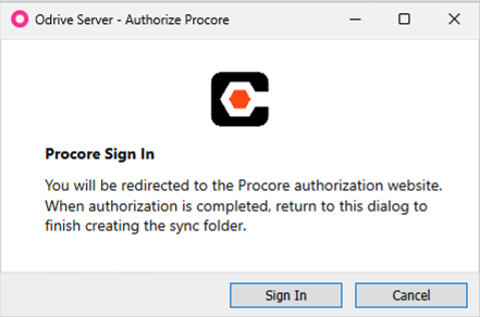 Sign In Dialog